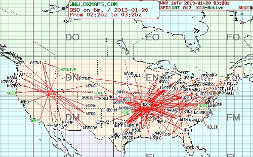 Jan VHF map