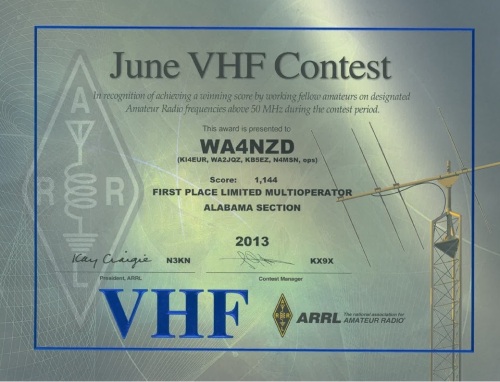 June 2013 VHF 2